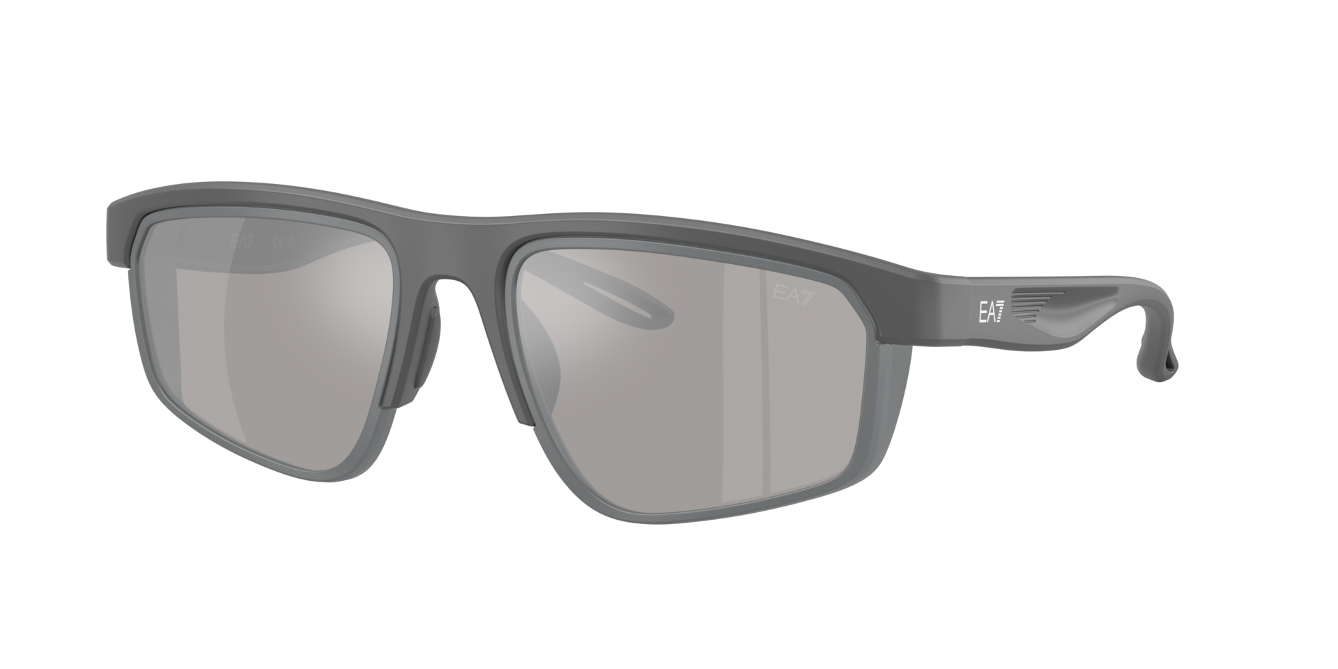 EA7 Homme Sunglass Q74003 - Couleur du Monture Anthracite mat fonc Couleur de Lentille Gris clair Effet miroir Agent 188 €