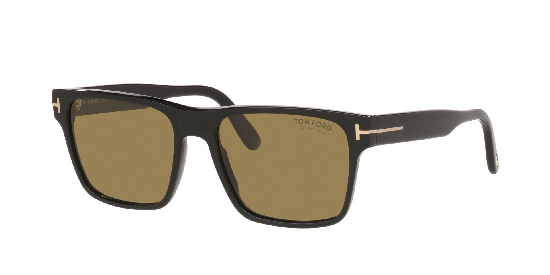 Tom Ford Calder XXL (55 - 17) with Brown lenses and Black frame