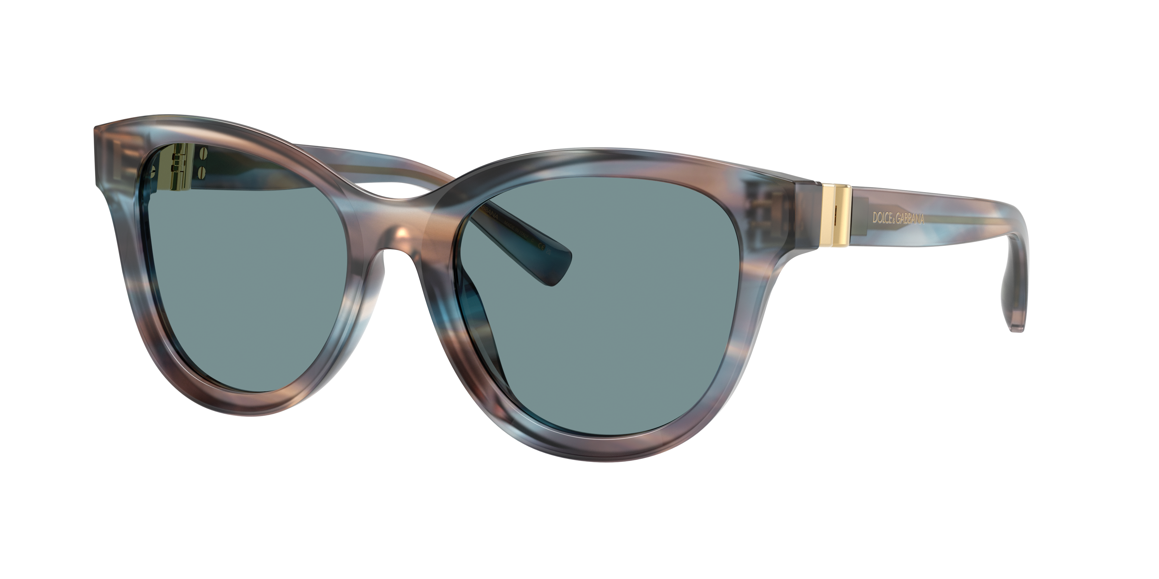 Dolce&Gabbana Woman Sunglass DG4533 -  Frame color: Striped Blue, Lens color: Teal Blue