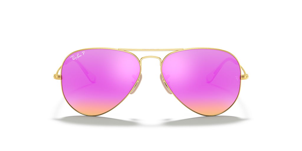 Ray-Ban Aviator Flash Lenses XL (58 - 14) with Violet lenses and