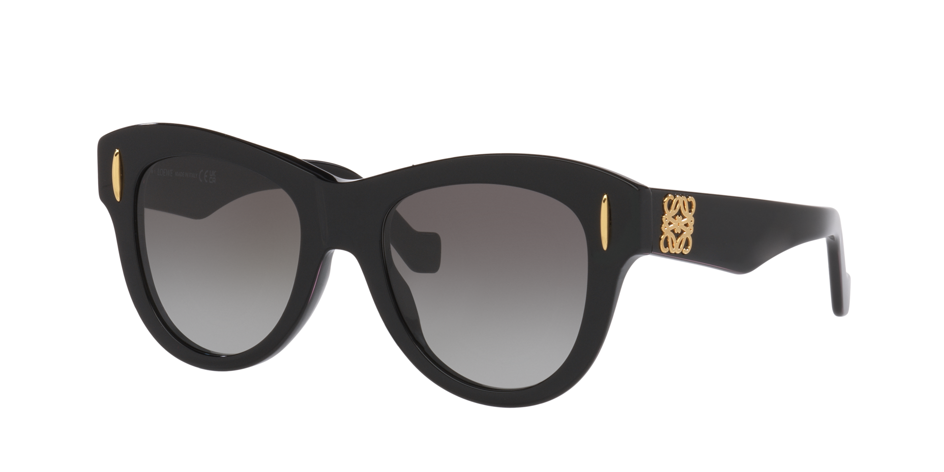 Loewe Femme Sunglass Anagram Lw40174I - Couleur du Monture Noir Couleur de Lentille Dgrad Gris 350 €
