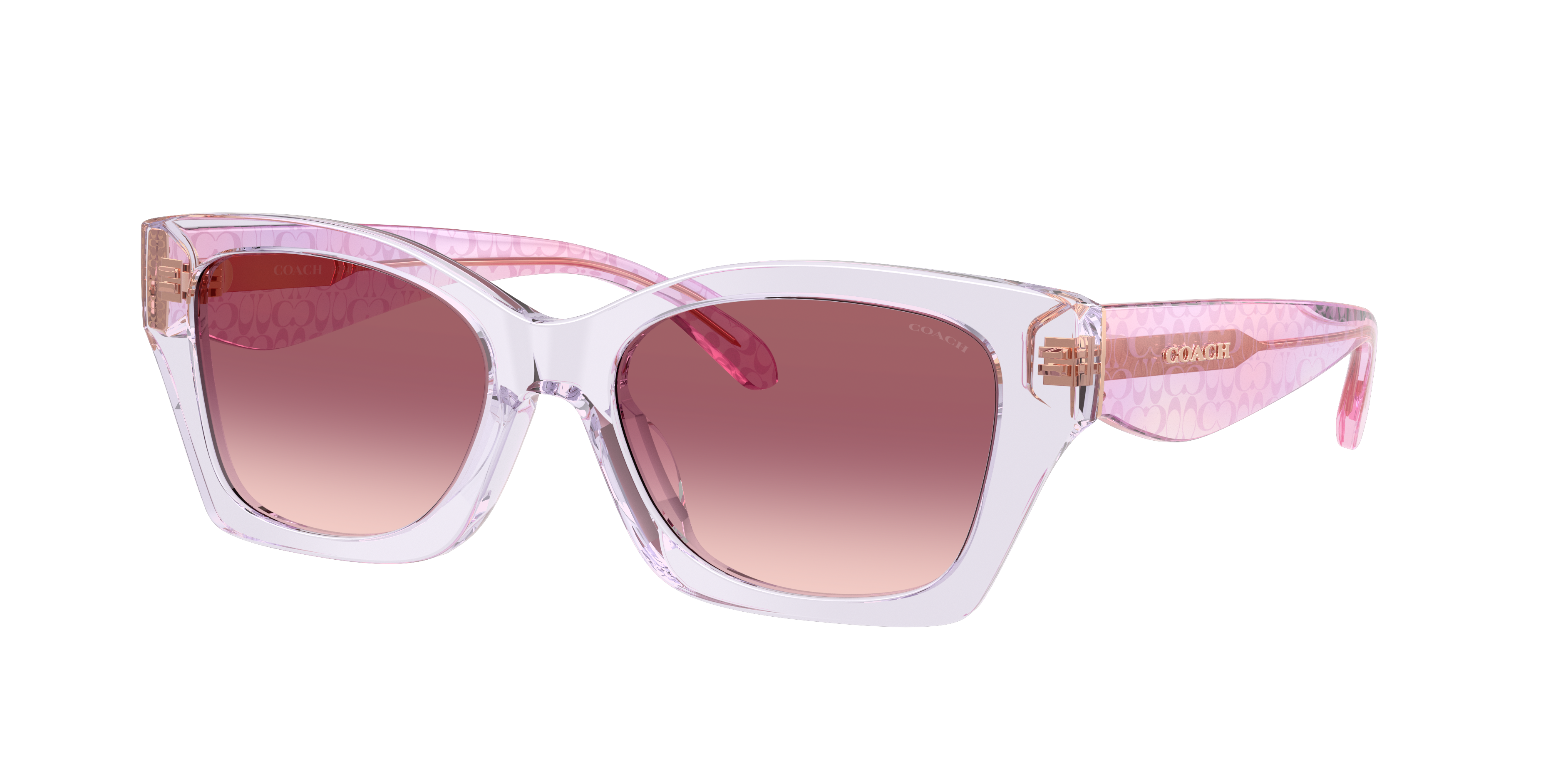 Coach Woman Sunglass CDP49 -  Frame color: Transparent Iris, Lens color: Purple Pink Gradient