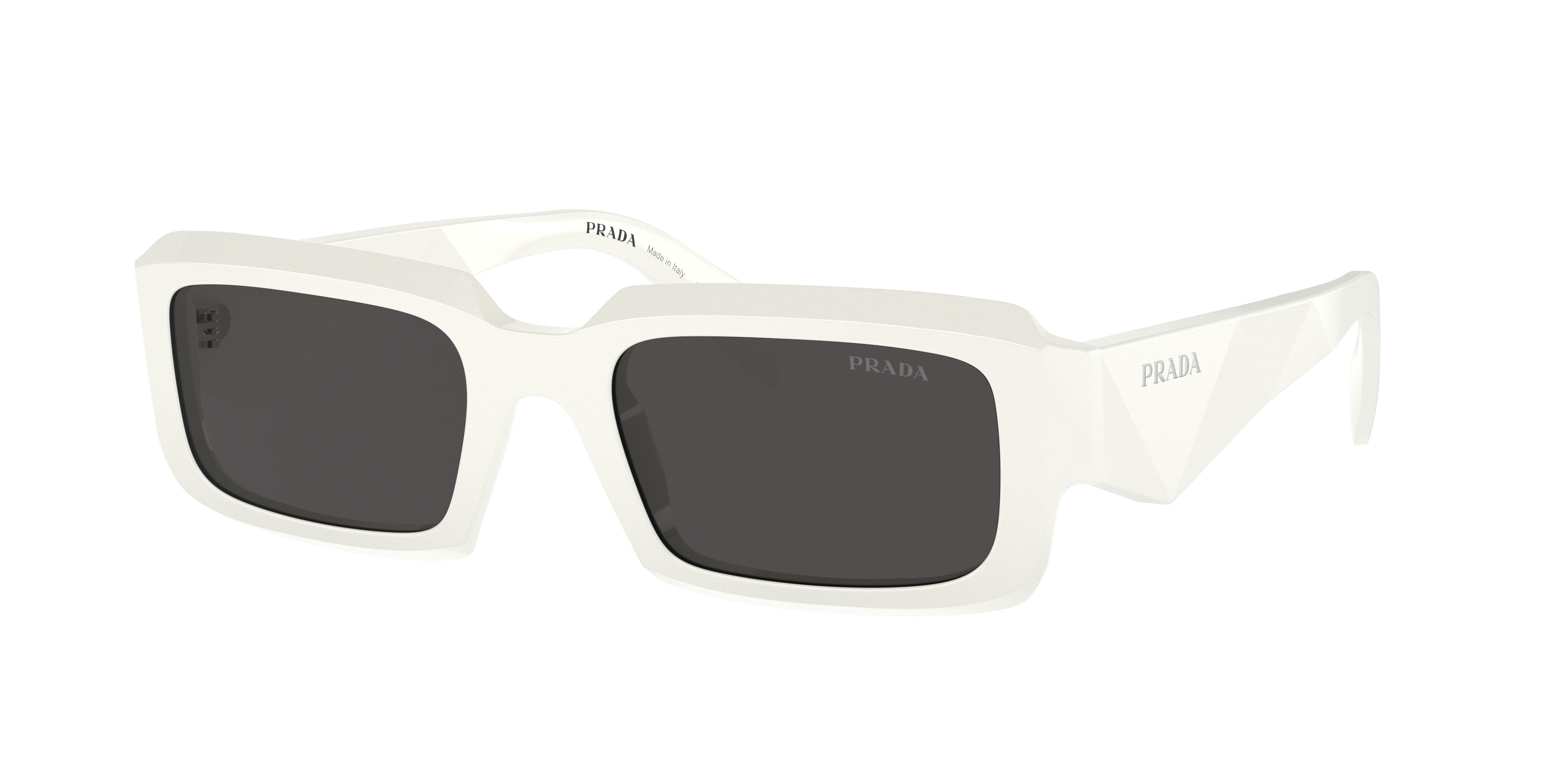 Prada PR 27ZS L (54 - 21) with Grey lenses and White frame
