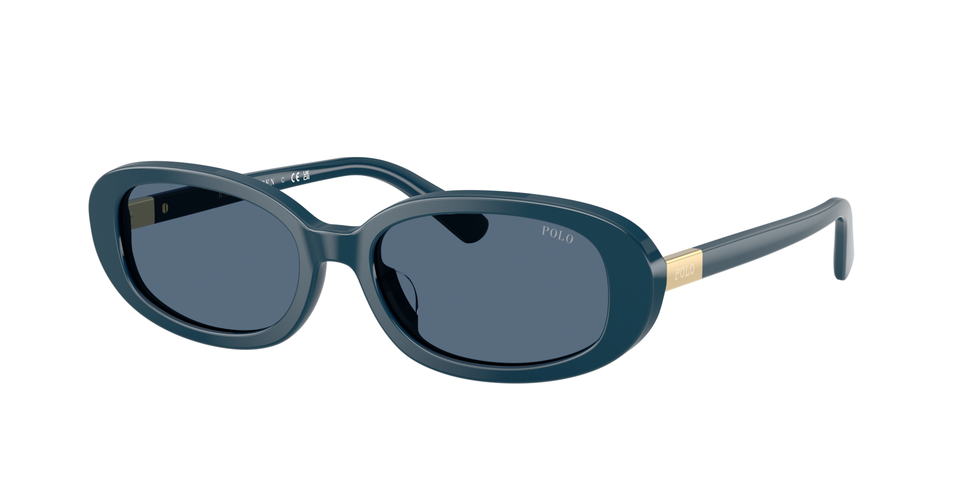 Polo Ralph Lauren Mujer Azul Oscuro Sunglass Ph4198u - Color Del Marco: Azul Brillante, Color De La Lente: