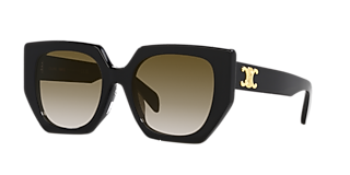 Celine Triomphe S (55 - 18) with Brown lenses and Black frame