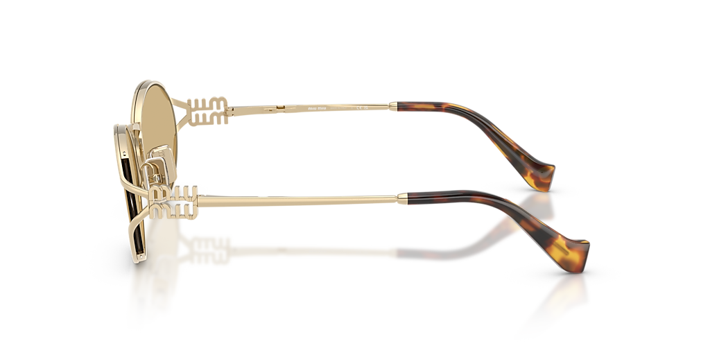Miu Miu MU 52YS L (54 - 21) with Yellow lenses and Gold frame