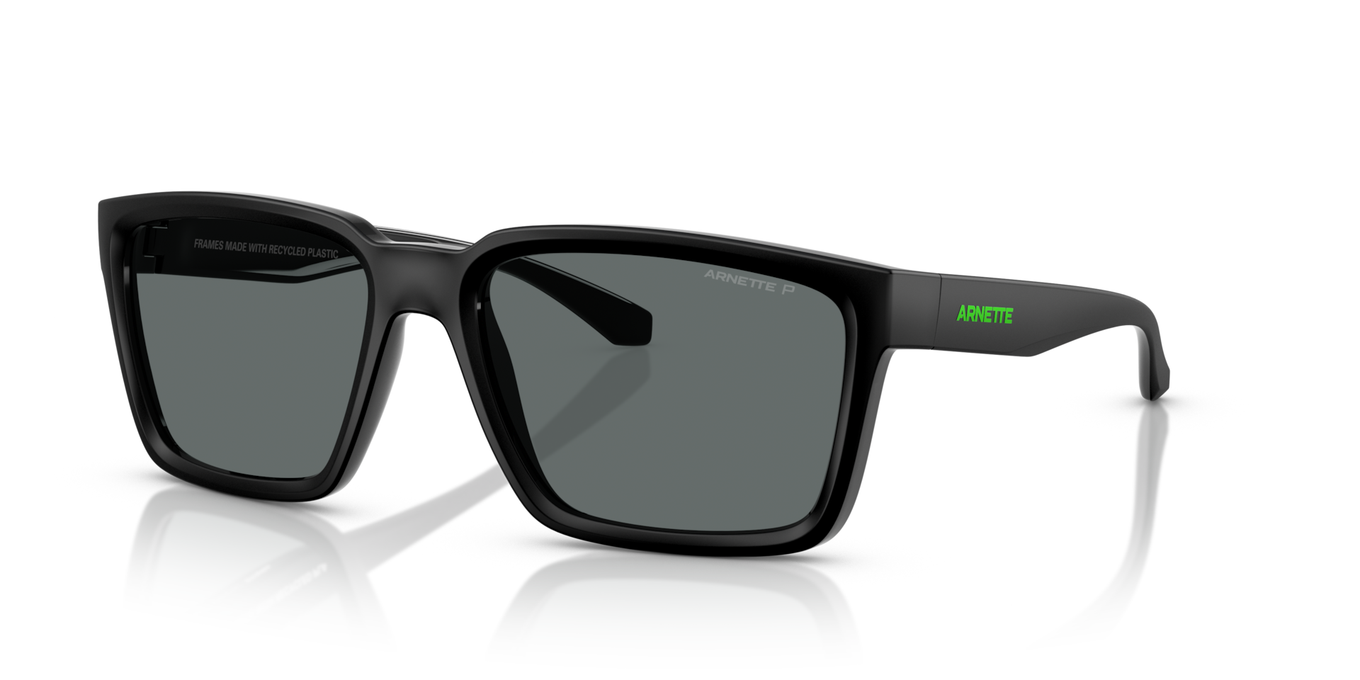Arnette Plot Twist XL (57 - 18) with Grey lenses and Black frame