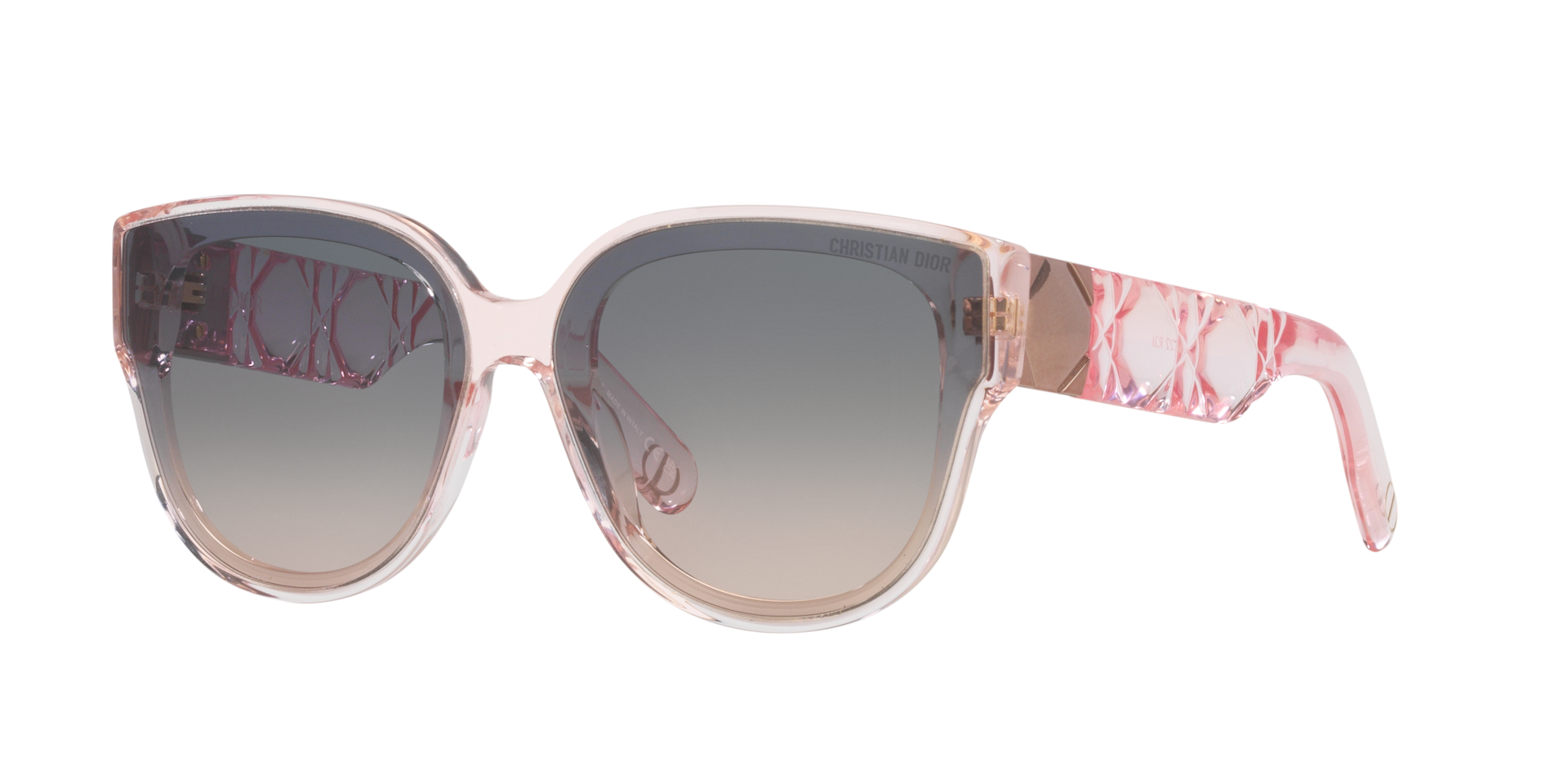 DIOR Cd40164I XL (64 - 12) with Grey lenses and Pink frame