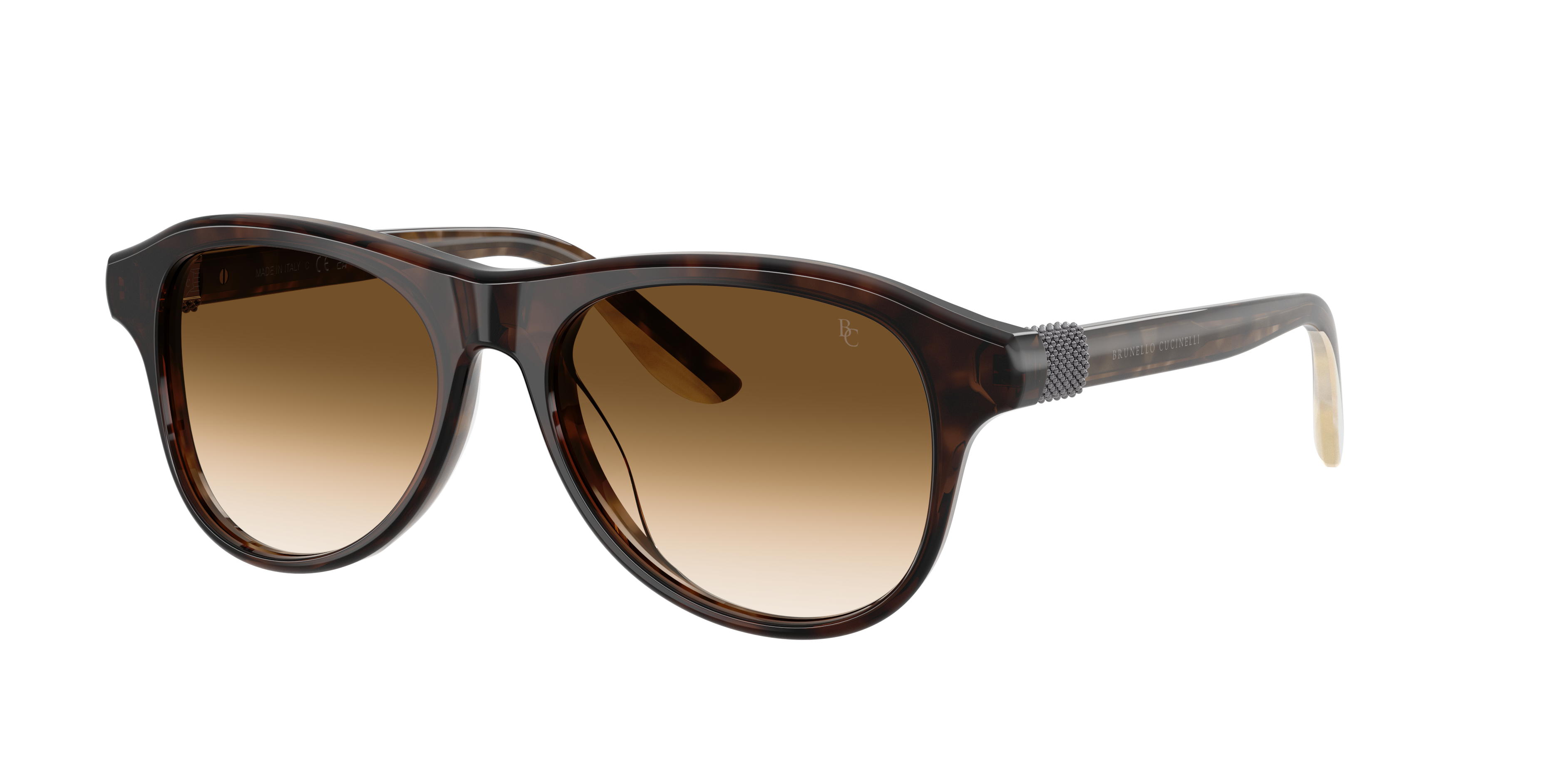 Brunello Cucinelli Woman Sunglass BC4015S -  Frame color: Chocolate Havana, Lens color: Mandorla