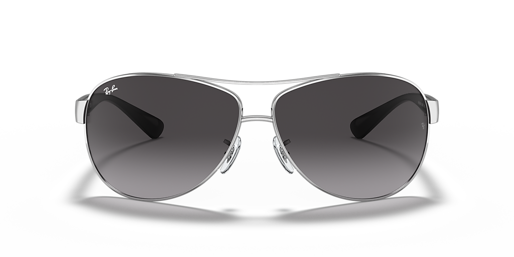 Ray-Ban RB3386 XXL (67 - 13) with Grey lenses and Silver frame