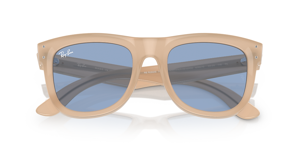 Ray-Ban Wayfarer Reverse S (50 - 22) with Blue lenses and Beige