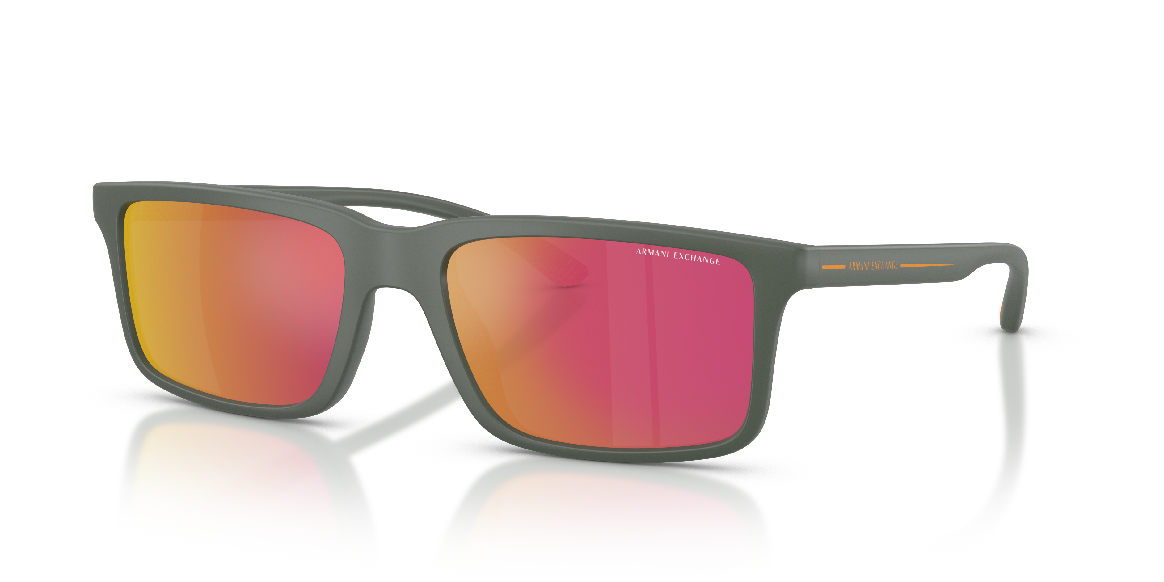 Armani Exchange AX4157SU L (57 - 19) with Orange lenses and Green