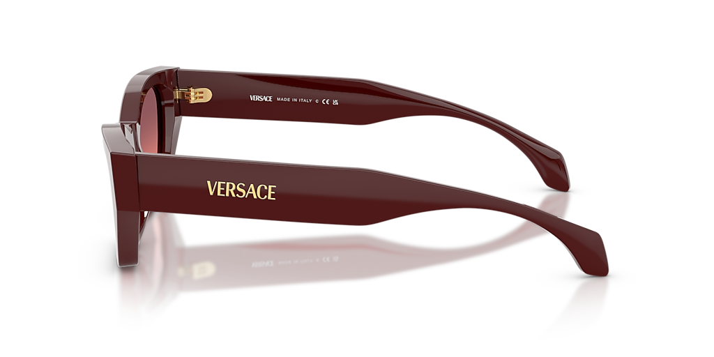 Versace Women\'s Burgundy Red Gradient Sunglasses Versace VE4496U 551520 Burgundy/Pink gradient violet Square  main image 3