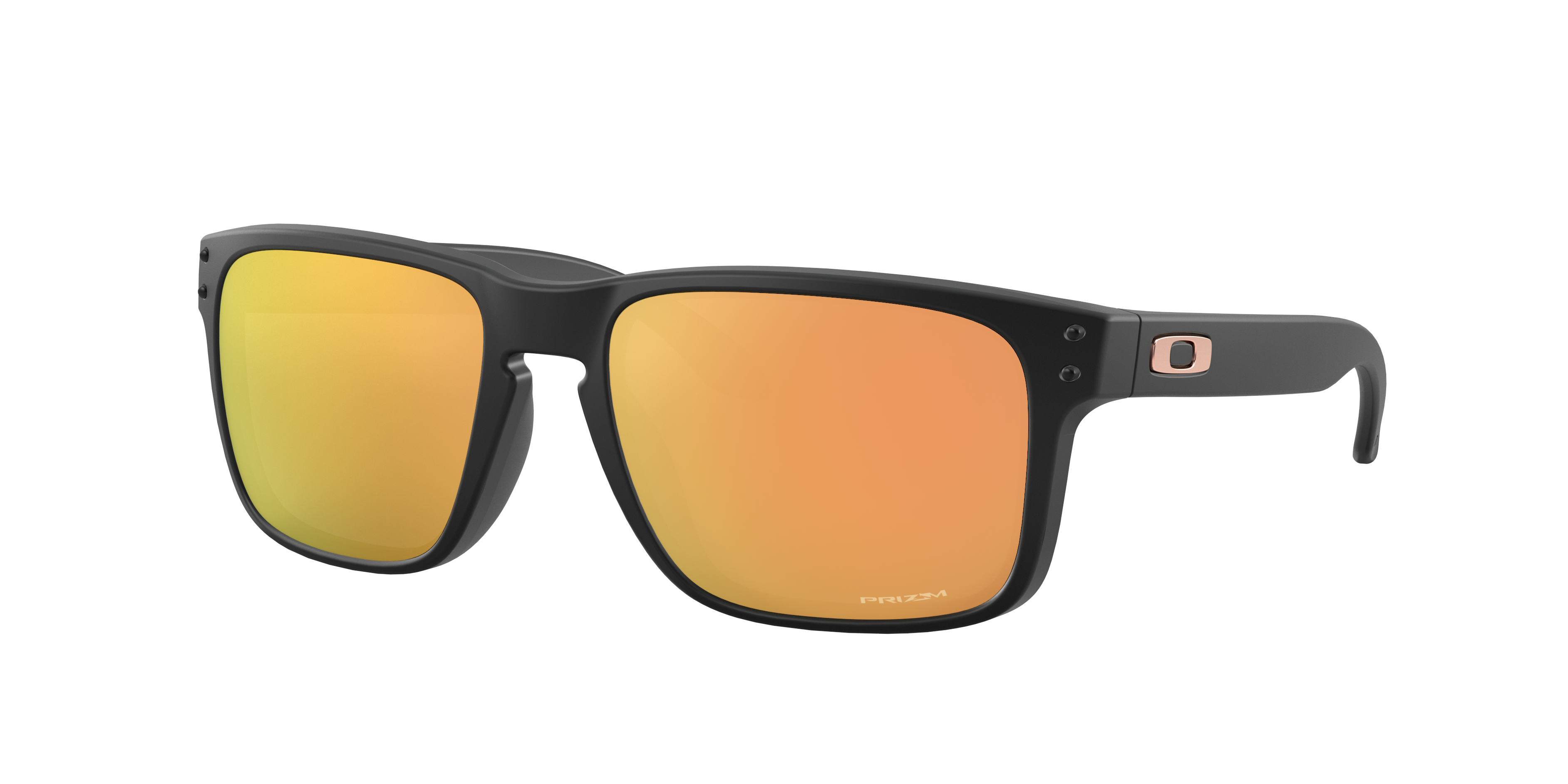 OAKLEY サングラス ブラック ゴールド Oakley Holbrook™ (Low Bridge Fit) L (56 - 17) with Gold lenses and