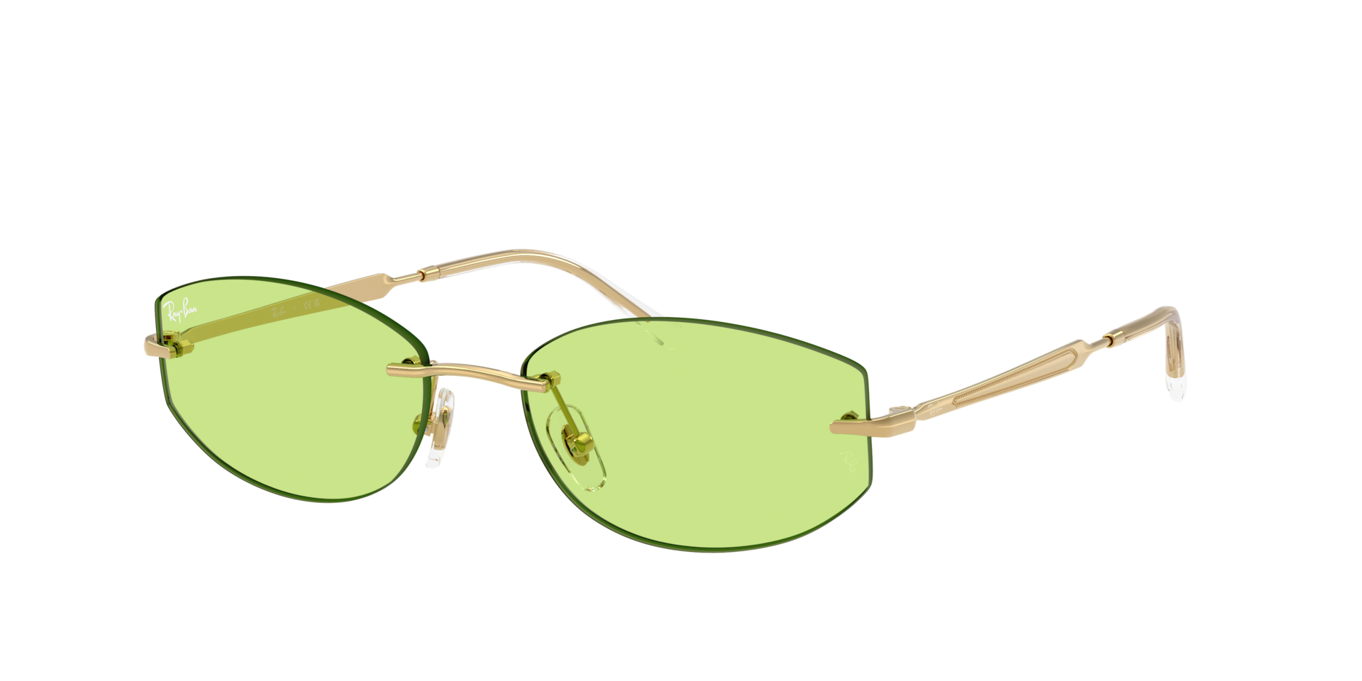 Ray-Ban Unisex Sunglass RB3792 -  Framekleur: Arista, Lenskleur: Lichtgroen