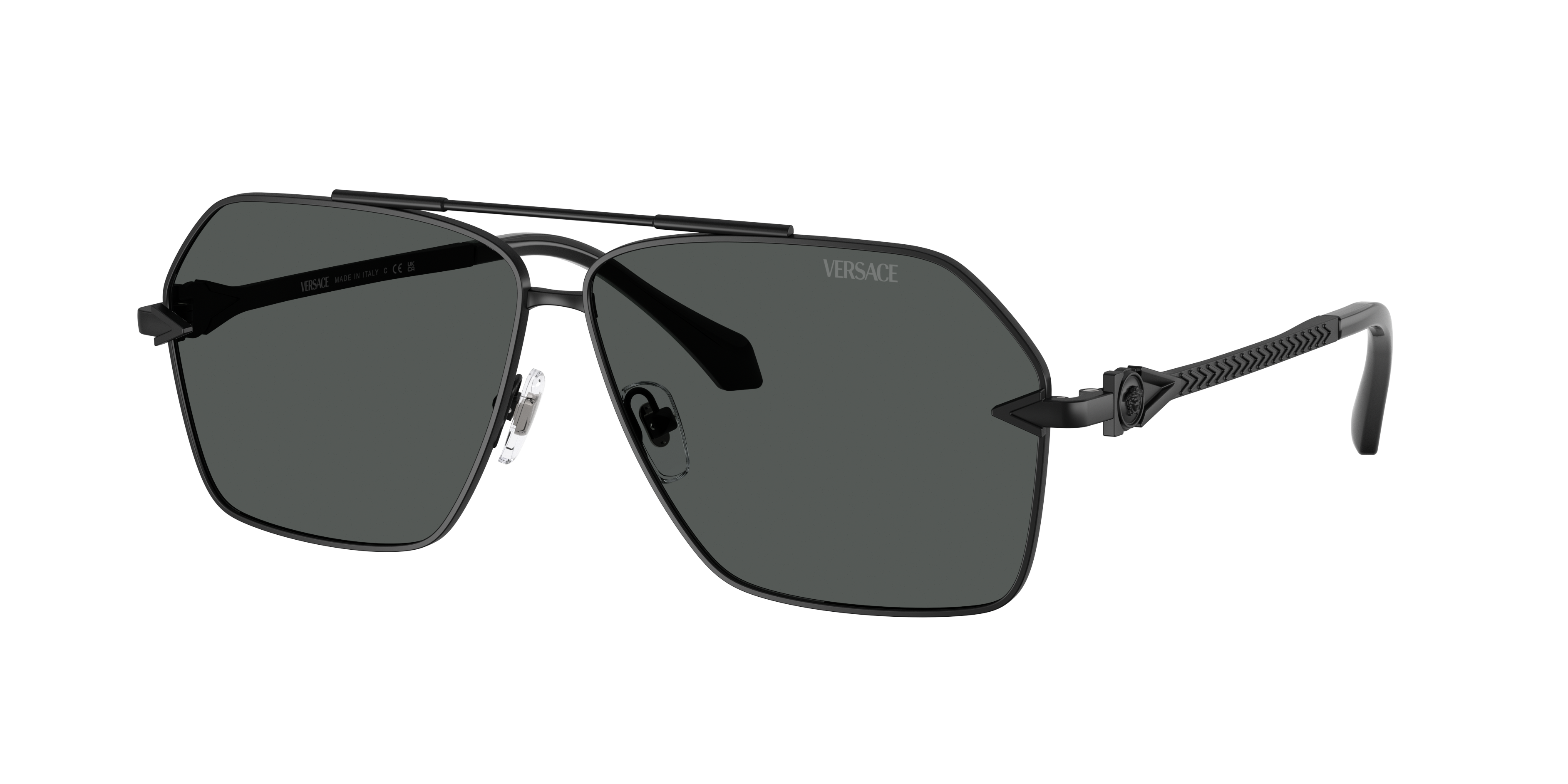 美品激安waoww BANG10度＋CRAZY VASUS SX 45.50㌅強 Versace VE2284 XXL (63 - 10) with Grey lenses and Black frame