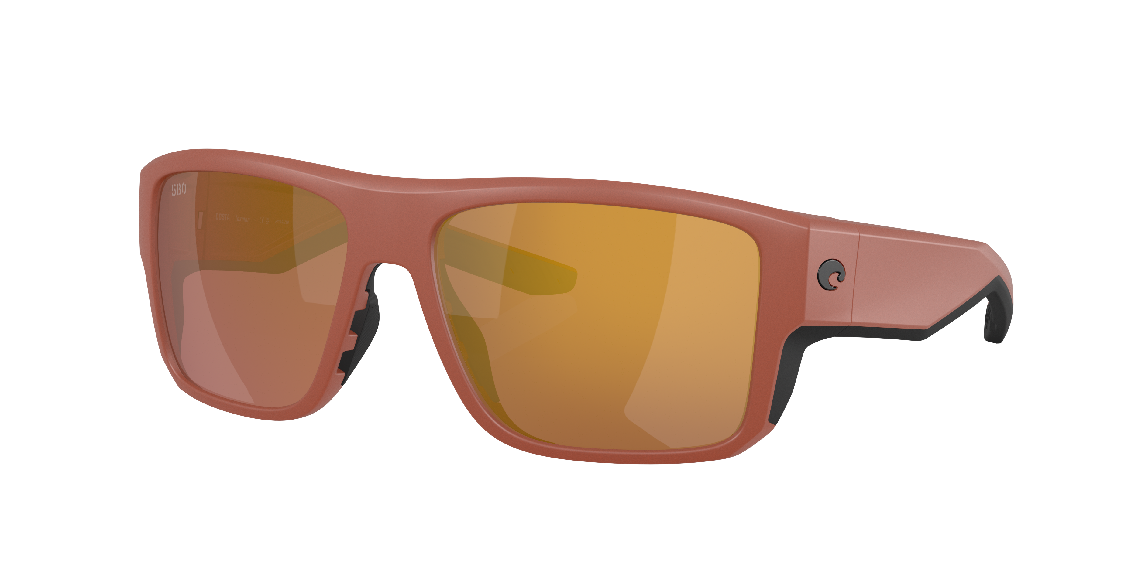 Costa Man Sunglass Taxman -  Frame color: Matte Terra Cotta, Lens color: Gold Mirror