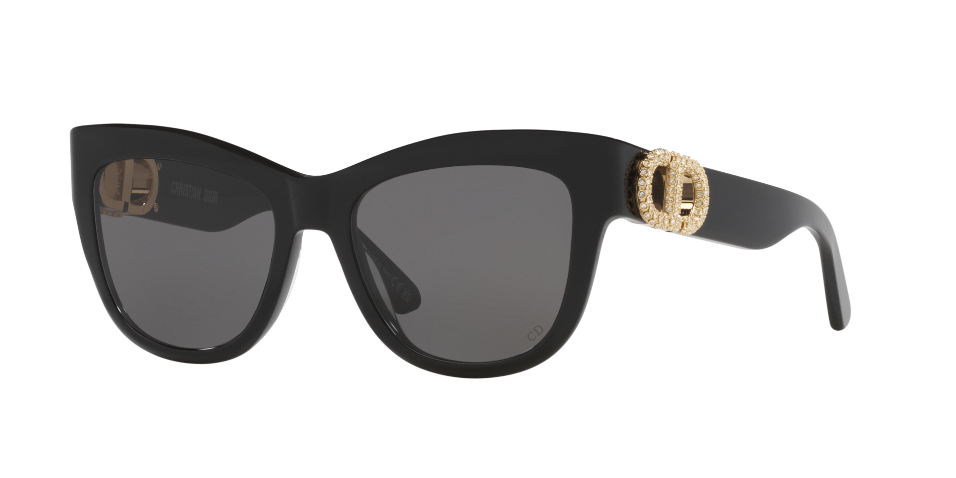 DIOR Woman Sunglass 30Montaigne B4I CD40155I -  Frame color: Black, Lens color: Grey