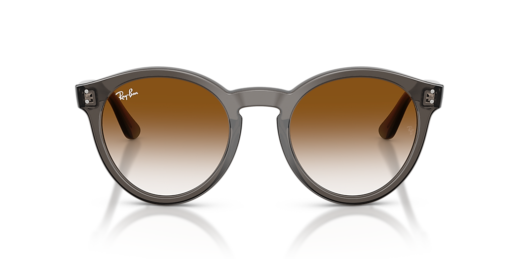 Ray-Ban Silver Frame with Brown Lenses Sunglasses Ray Ban RB3784D Polished Silver with Dark Brown Lenses main image 2