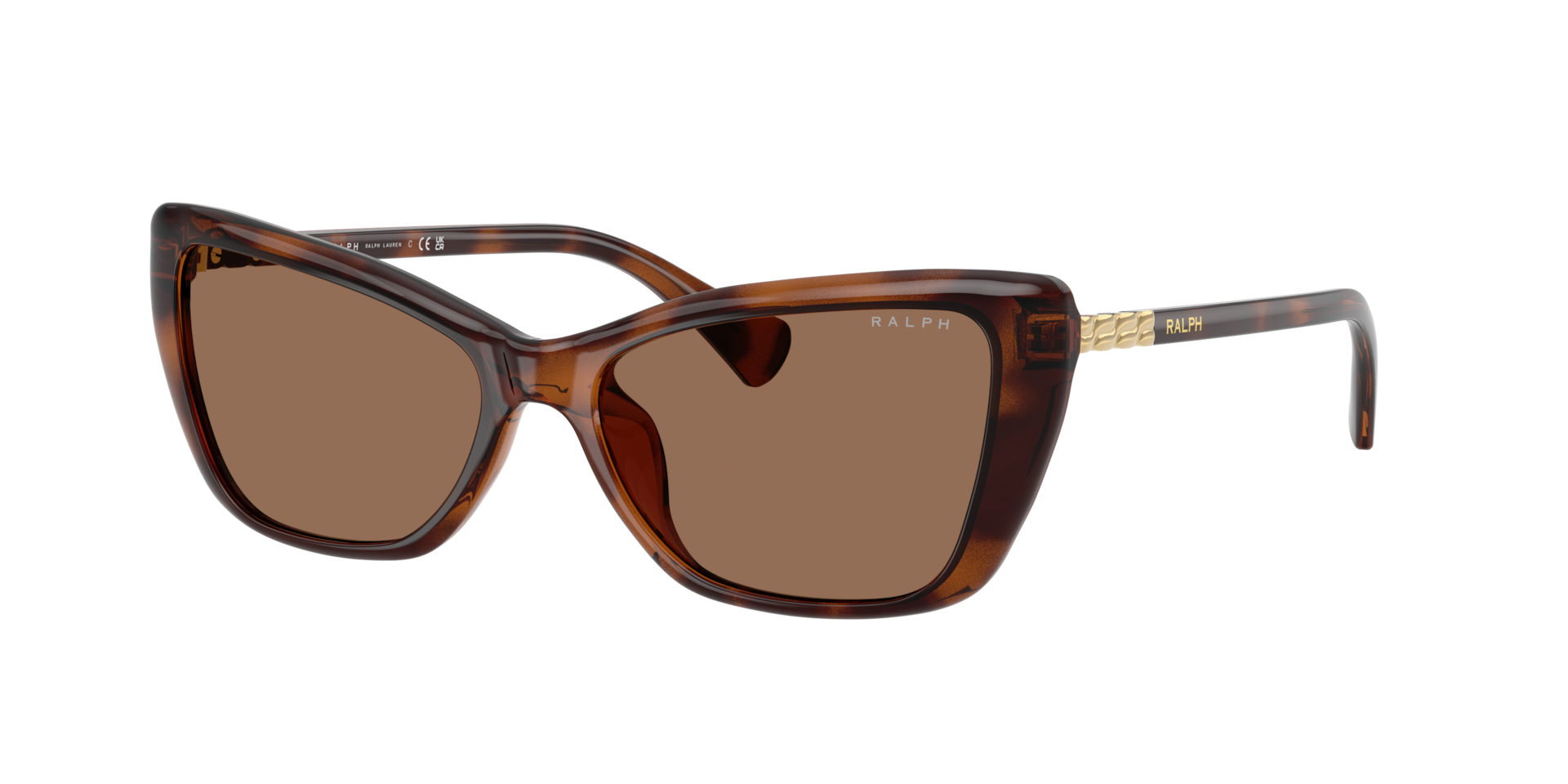 Ralph Femme Sunglass RA5332U - Couleur du Monture Havana fonc brillant Couleur de Lentille Brun 130 €