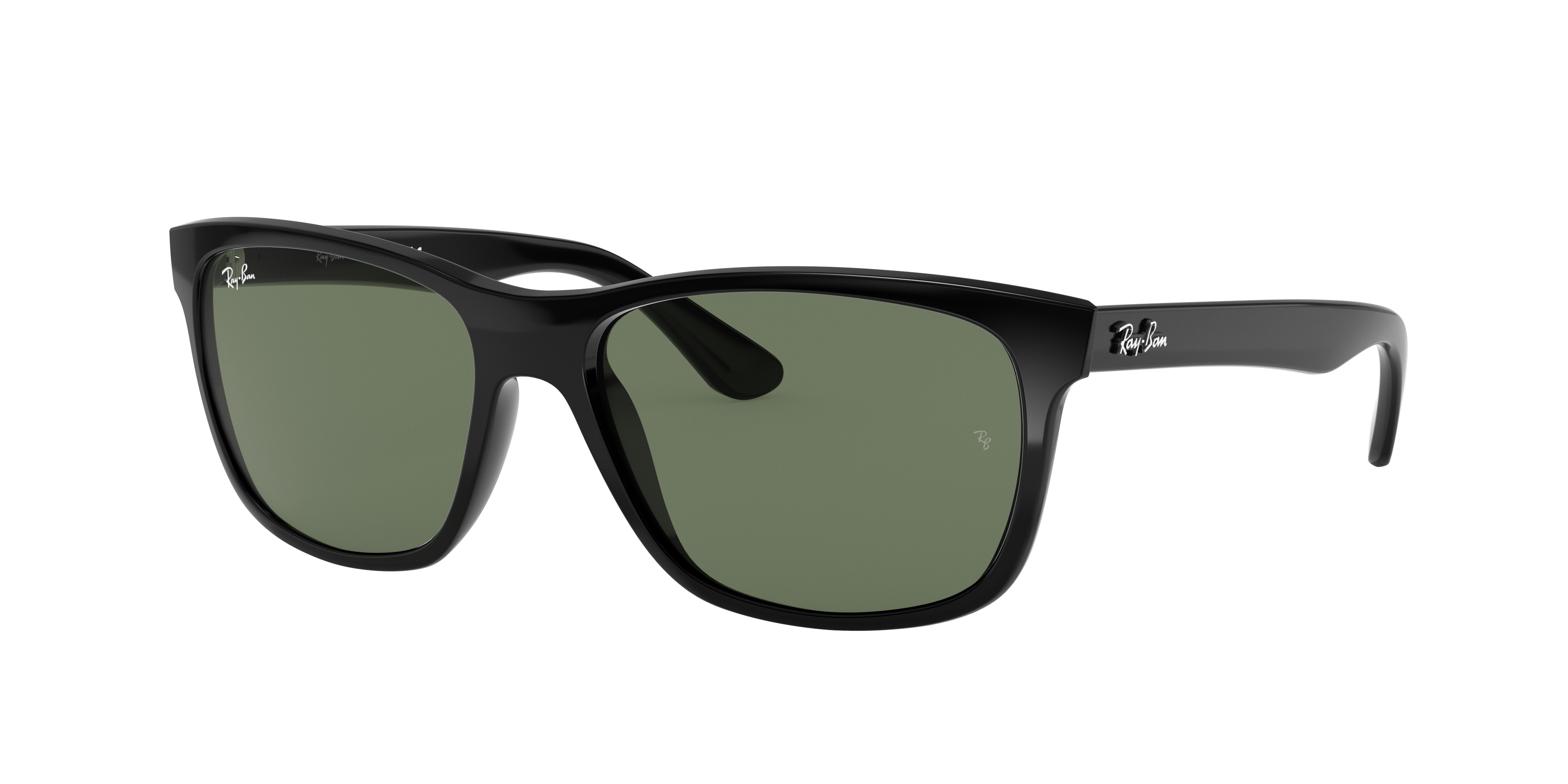 Ray-Ban Man Sunglass RB4181 -  Frame color: Black, Lens color: Green