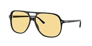 Visit Sunglasses Ray-Ban Bill Summer Capsule M (60-14) with Yellow lenses and Black frame