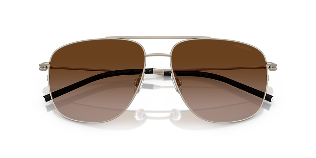 Moncler ME4004 Alumni XXL (60 - 15) with Brown lenses and Copper