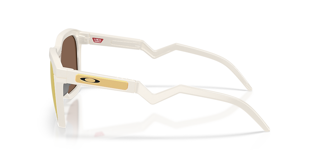 Oakley HSTN SQ L (54 - 21) with Gold lenses and White frame