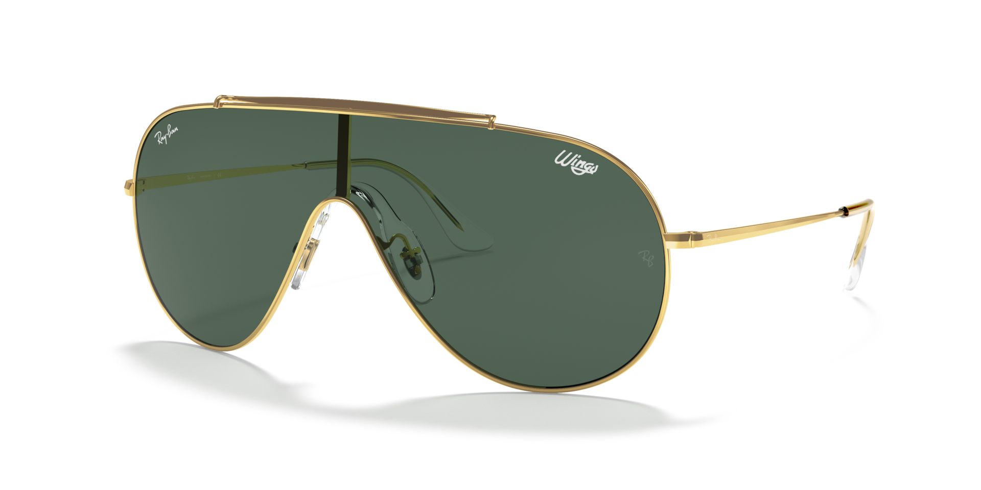 Ray-Ban Wings （レイバンウィングス）サングラスビンテージレア希少 Ray-Ban Wings XL (0 - 133) with Green lenses and Gold frame