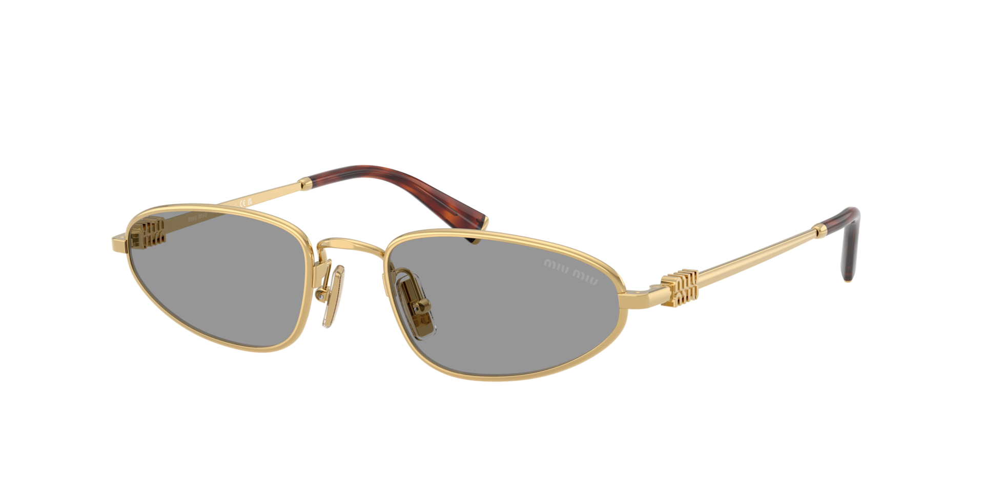 Miu Miu MU A52S M (52 - 19) with Grey lenses and Gold frame