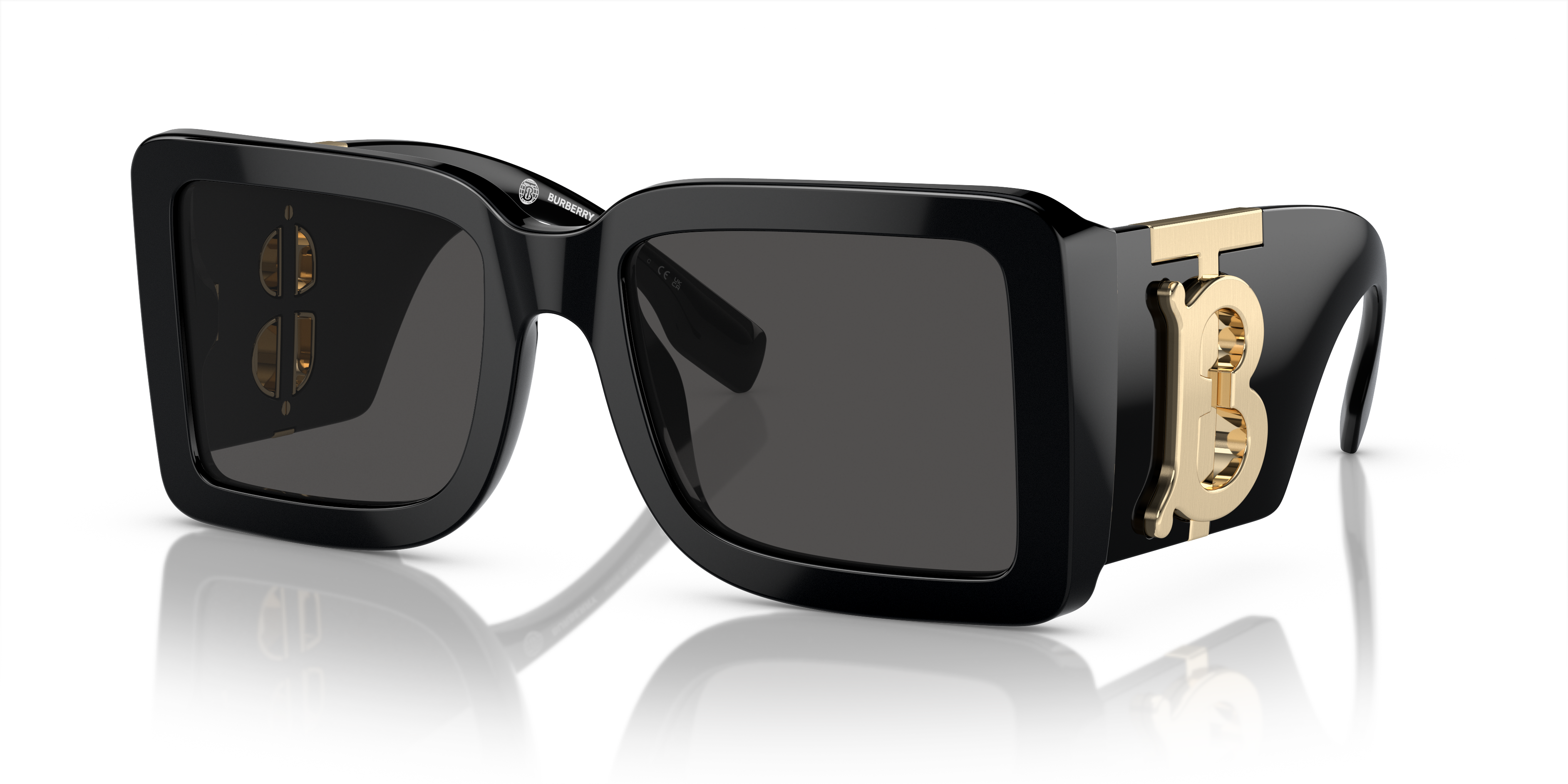 Burberry BE4406U L (55 - 20) with Grey lenses and Black frame