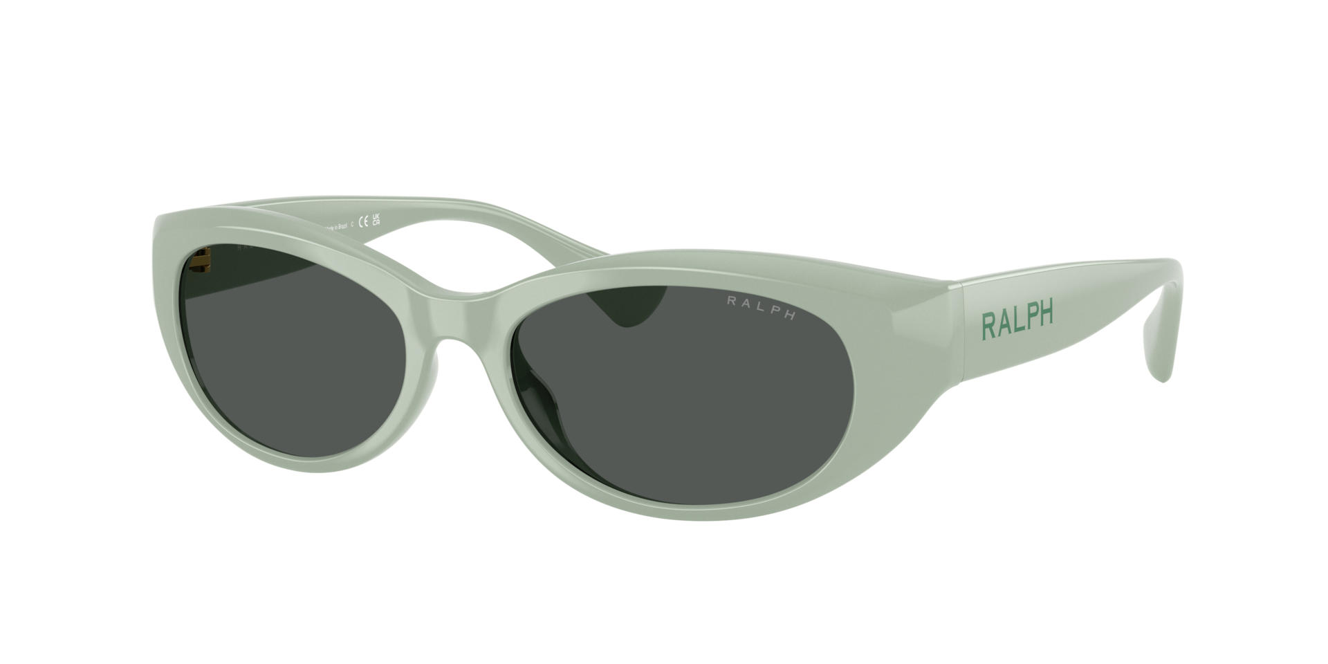 Ralph Femme Sunglass RA5327U - Couleur du Monture Vert sauge uni brillant Couleur de Lentille Gris fonc 44 €