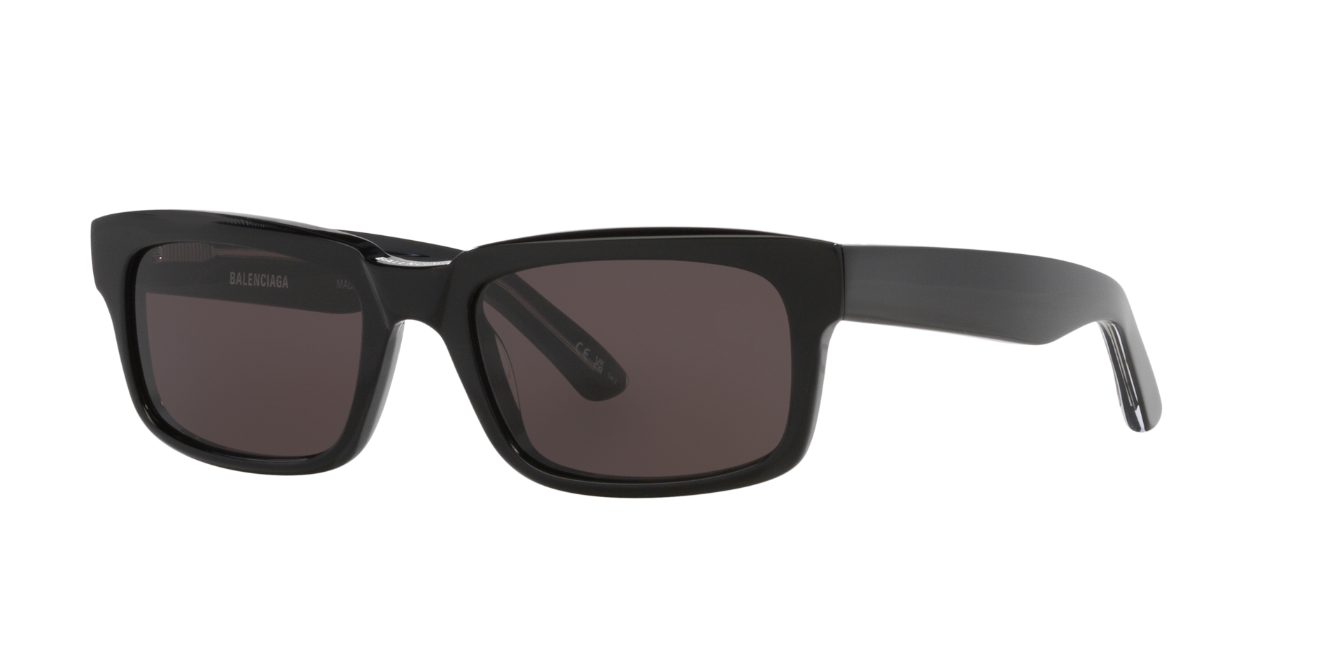 Balenciaga Homme Sunglass BB0345S - Couleur du Monture Noir Couleur de Lentille Gris 148 €