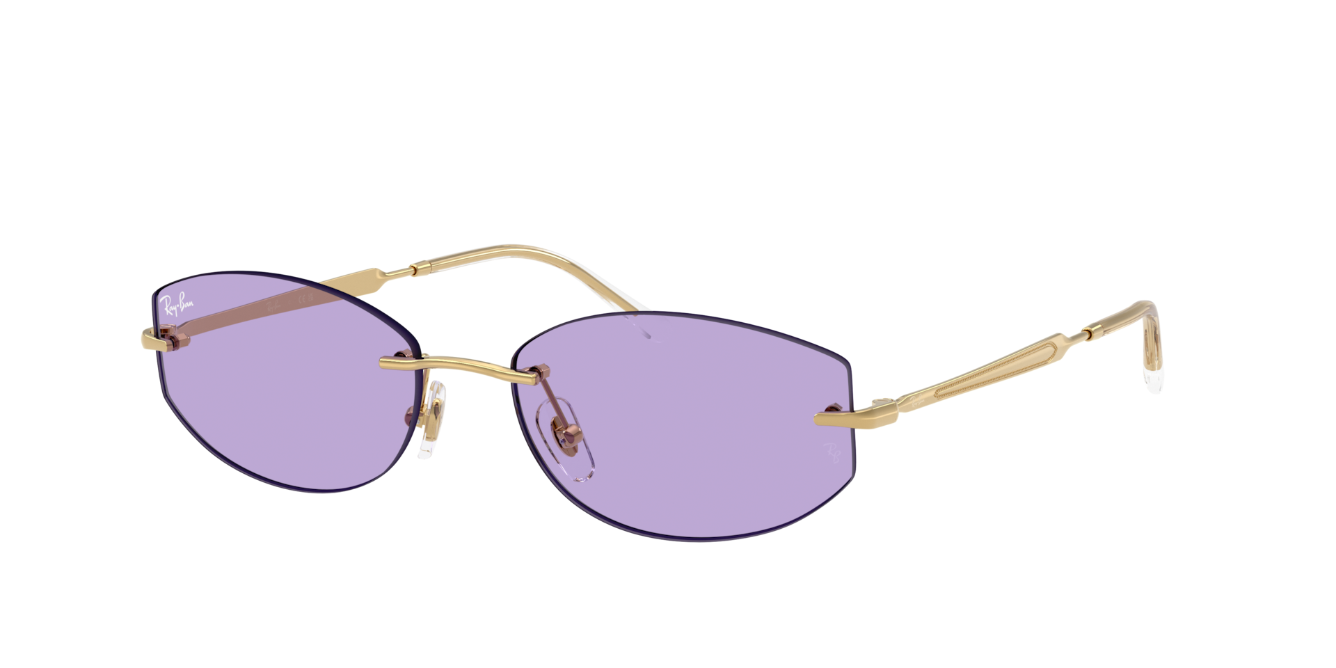 Ray-Ban Unisex Sunglass RB3792 -  Framekleur: Arista, Lenskleur: Violet