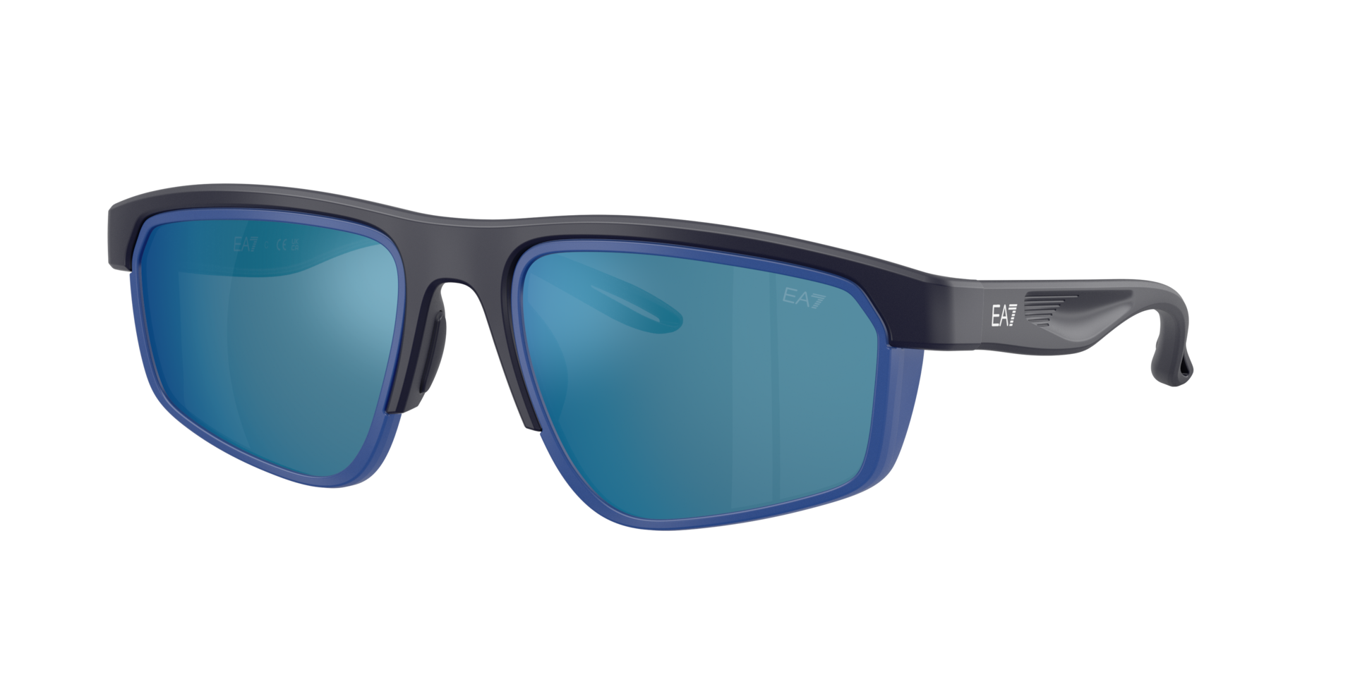 EA7 Man Sunglass Q74003 -  Frame color: Matte Dark Blue, Lens color: Dark Blue Mirror Blue