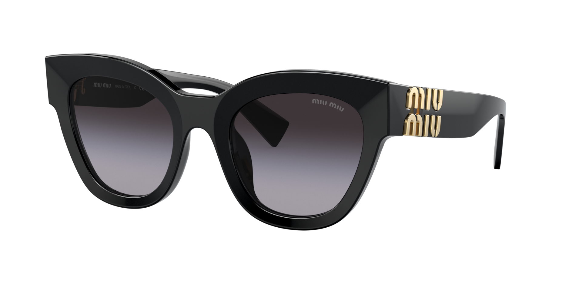Miu Miu MU 01YS L (51 - 22) with Grey lenses and Black frame
