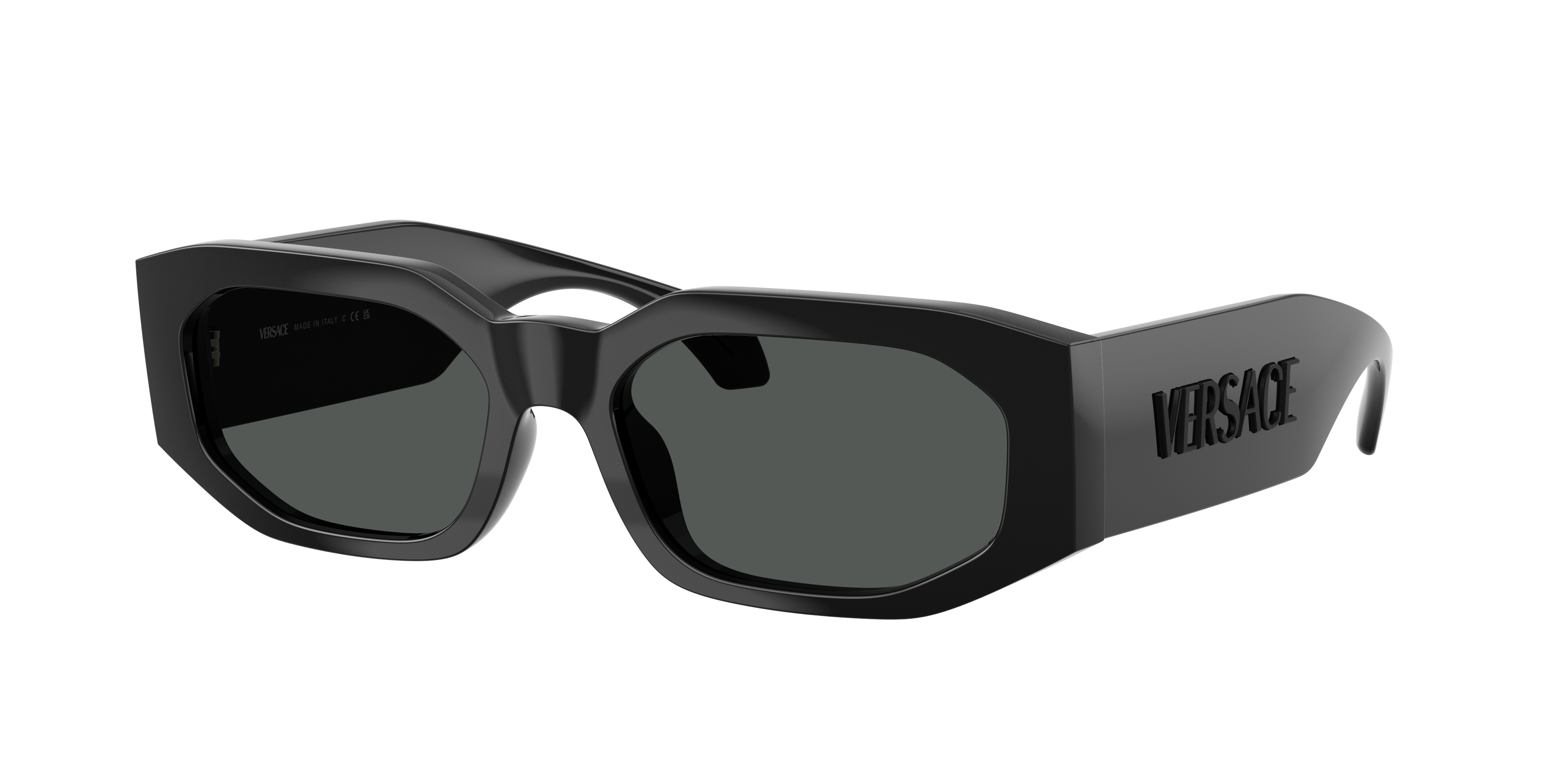 Versace Man Sunglass VE4489U -  Frame color: Black, Lens color: Dark Grey