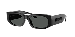 Versace VE4464 XXL (52 - 20) with Grey lenses and Black frame