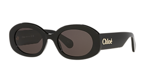 Chloé CH0286S XL (60 - 15) with Violet lenses and Brown frame