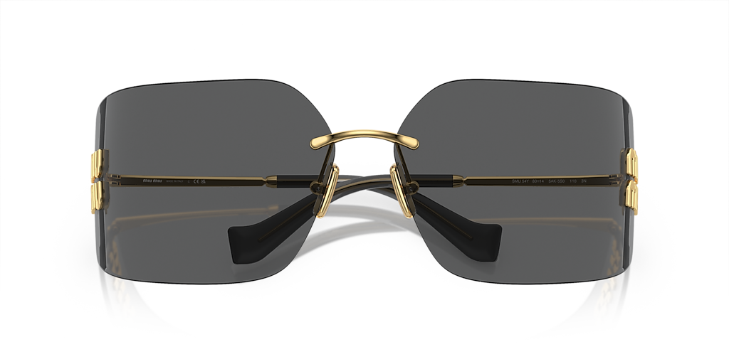 Miu Miu MU 54YS L (80 - 14) with Grey lenses and Gold frame