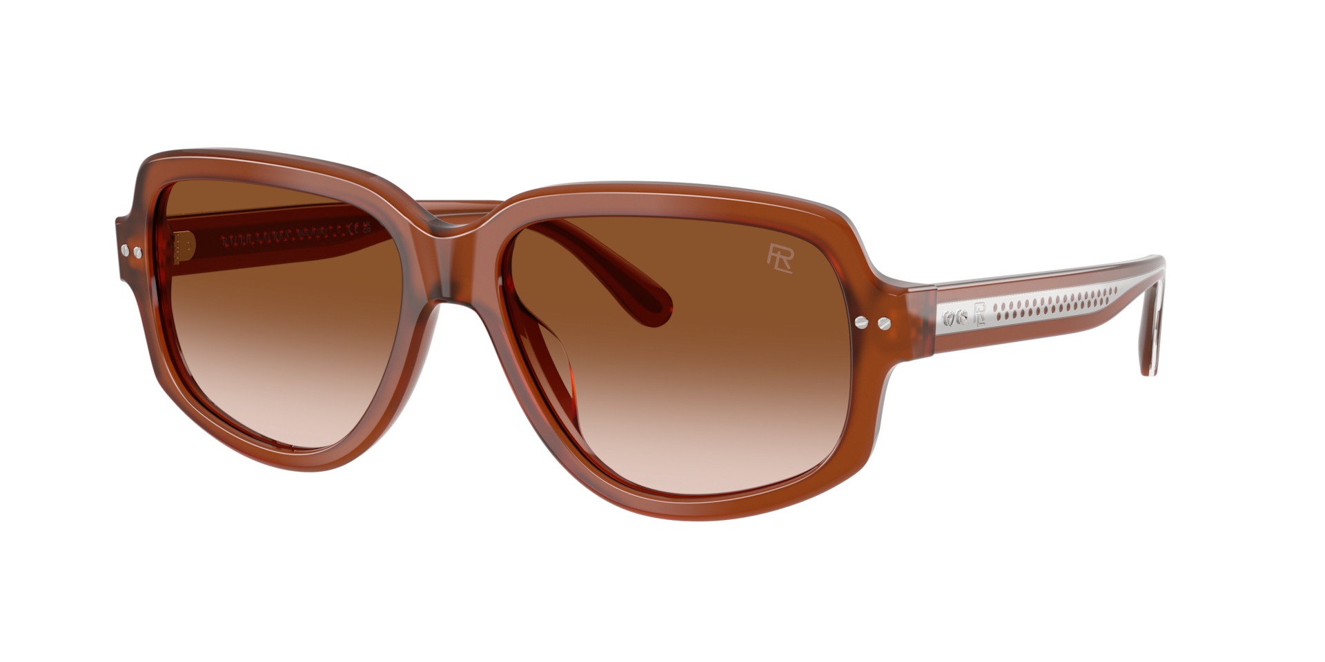 Ralph Lauren Unisex Sunglass RL8238U -  Frame color: Opal Brown Bio, Lens color: Gradient Brown