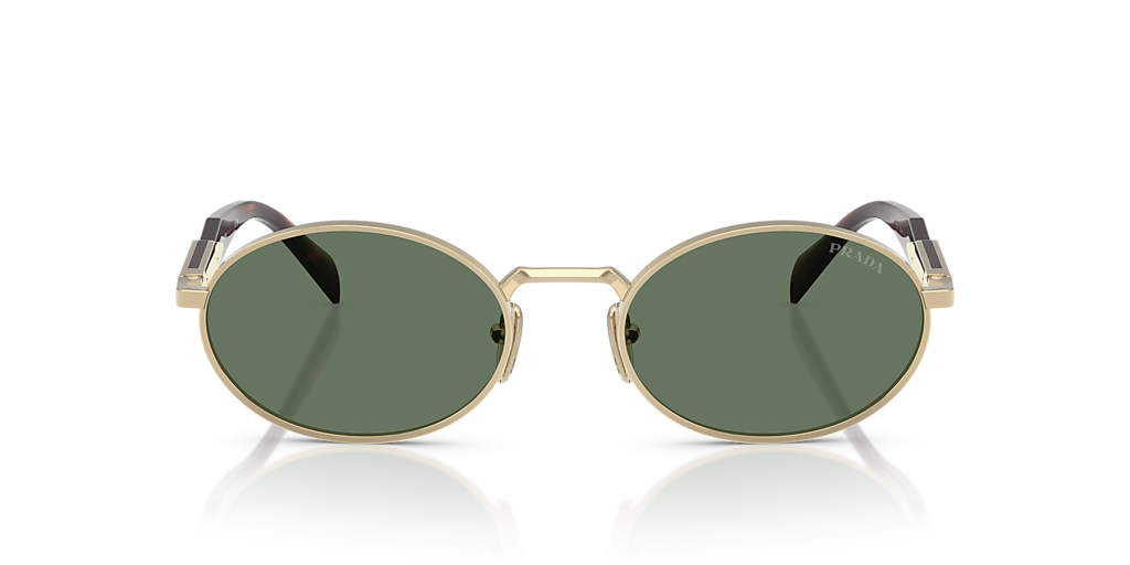 Prada PR 65ZS L (55 - 20) with Green lenses and Gold frame