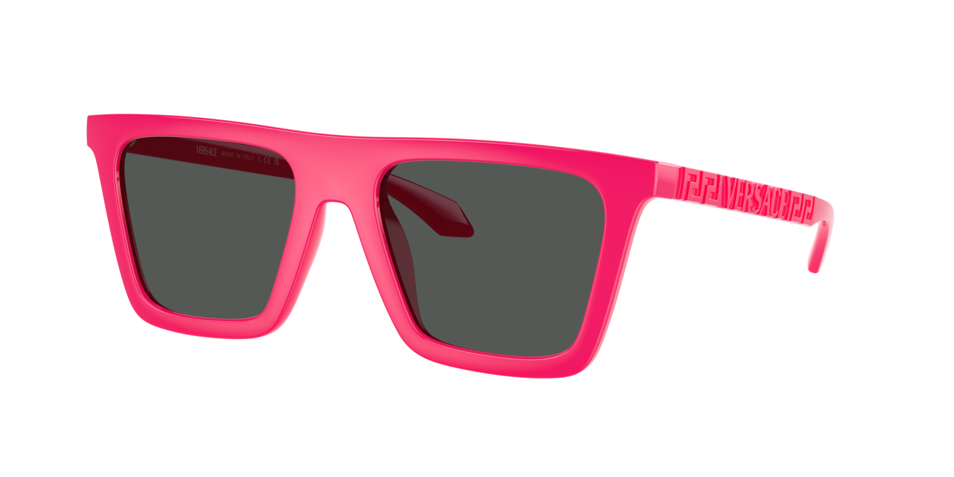 Versace Man Sunglass VE4468U -  Frame color: Fuchsia Fluo, Lens color: Dark Grey