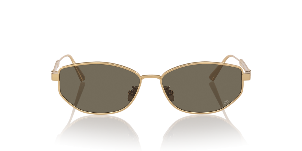 DIOR Diorcannage B1U S (57 - 14) with Green lenses and Gold frame