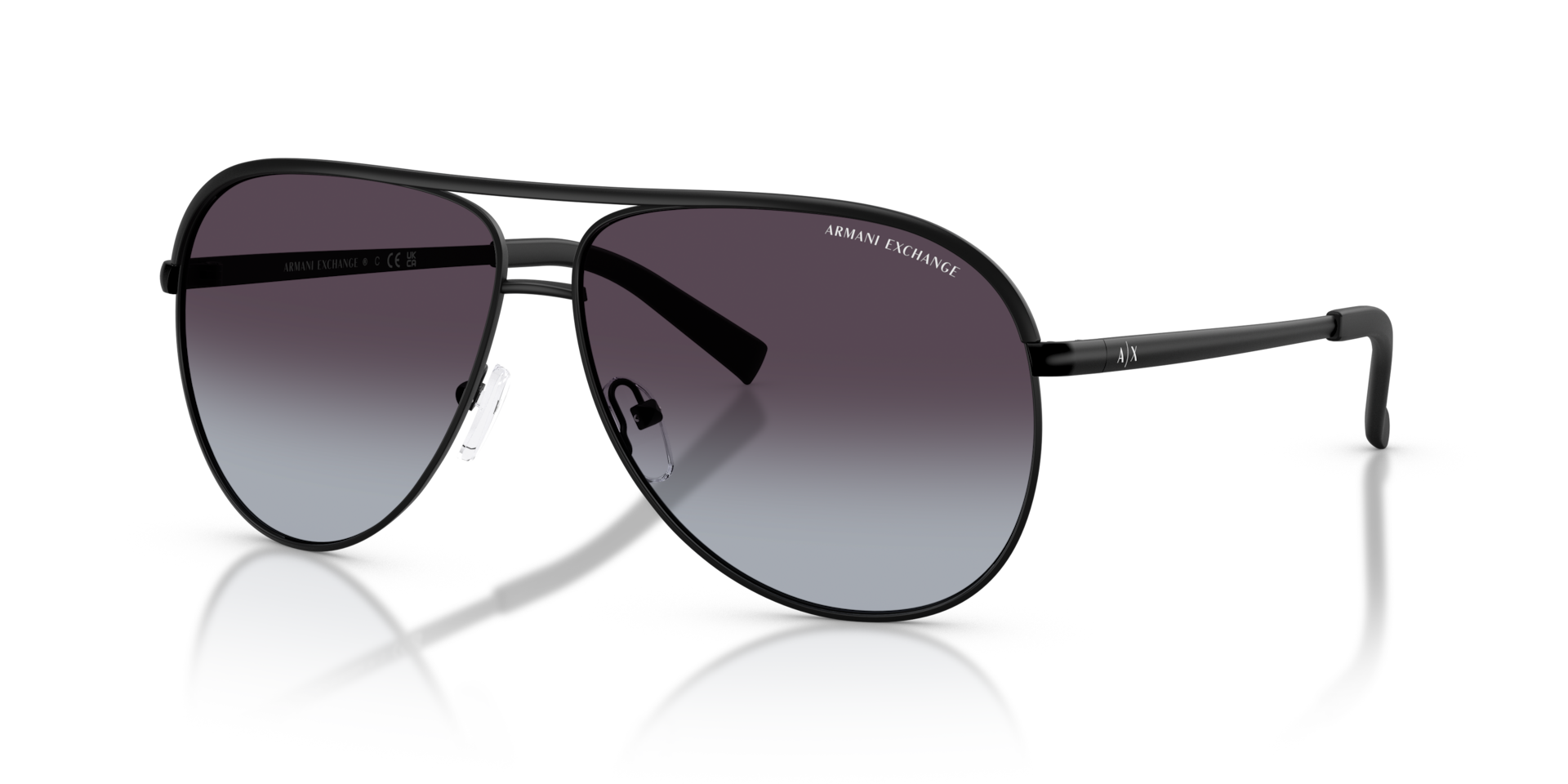 Armani Exchange AX2002 L (61 - 12) with Grey lenses and Black
