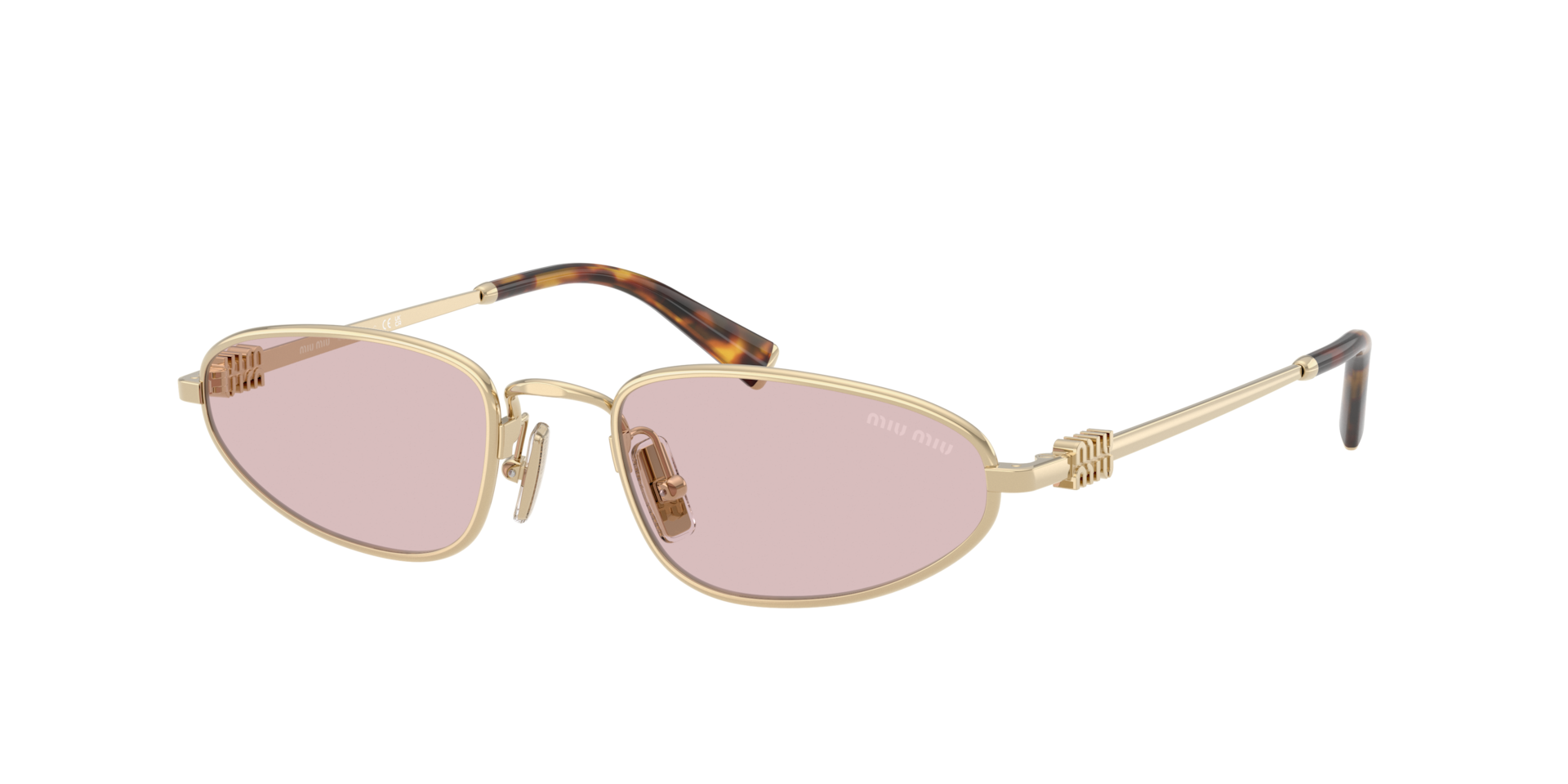 Miu Miu MU A52S M (52 - 19) with Pink lenses and Gold frame