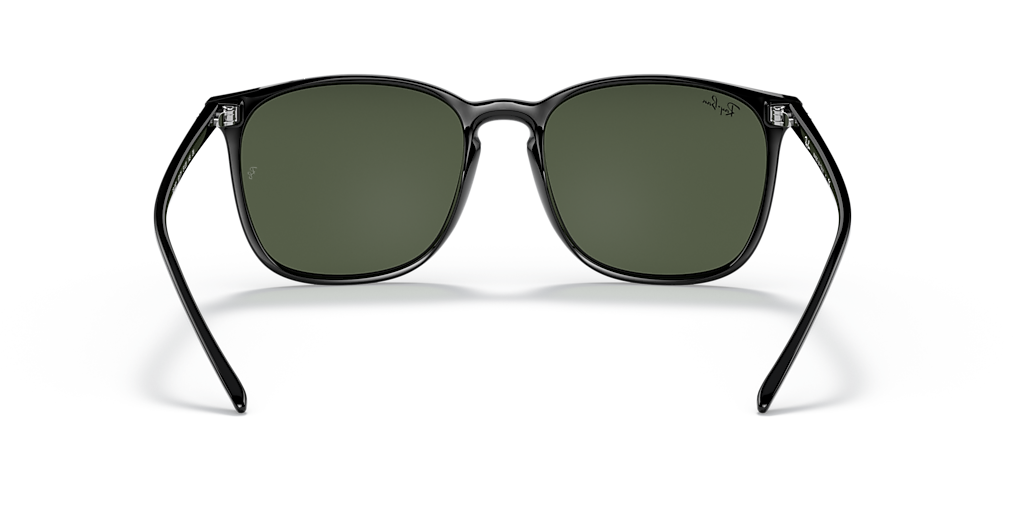 Ray-Ban RB4387 M (56 - 18) with Green lenses and Black frame