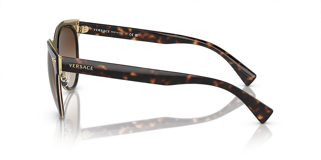 Versace VE2198 S (54 - 20) with Brown lenses and Tortoise frame