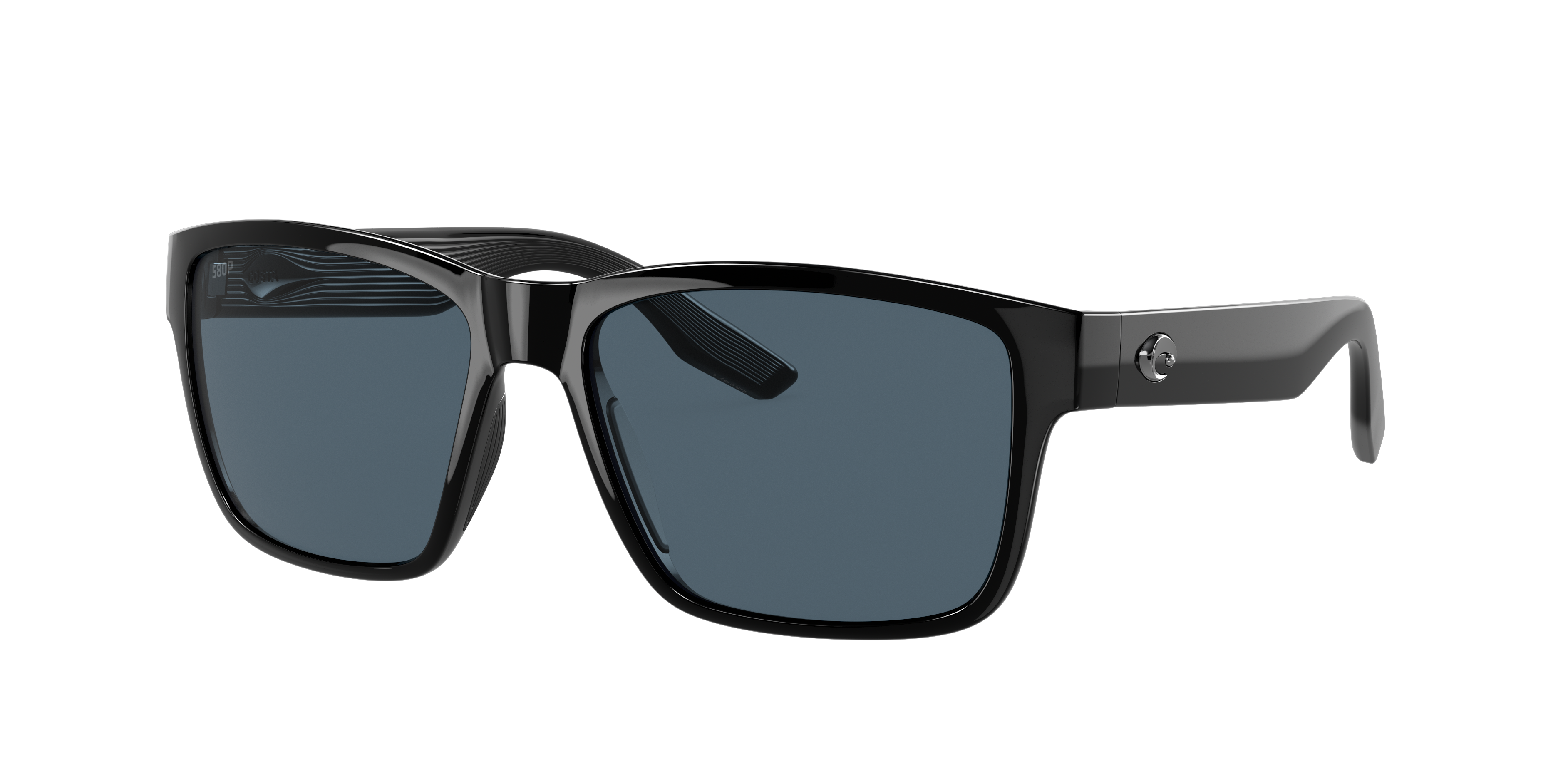 Costa Man Sunglass Paunch -  Frame color: Black, Lens color: Gray