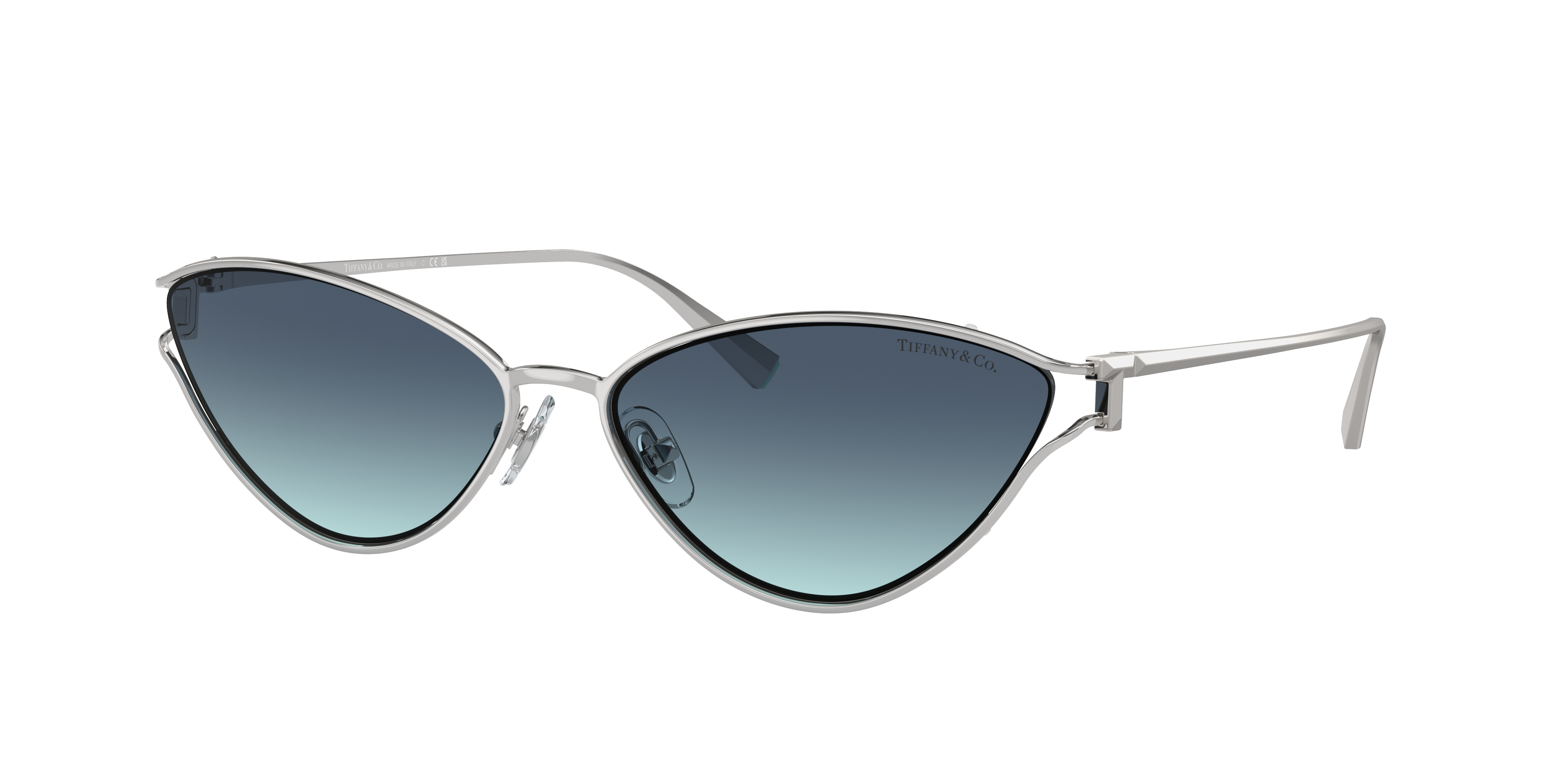 Tiffany & Co. TF3095 XXL (61 - 16) with Blue lenses and Silver